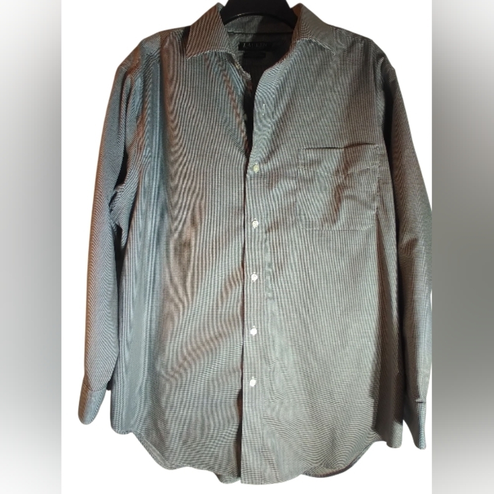 Lauren Ralph Lauren Men's Classic Checkered Button Down Shirt Classic Fit